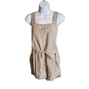 Aritzia Wilfred Free Women's Beige Romper Overalls‎ Size S Comfy Flowy Boho